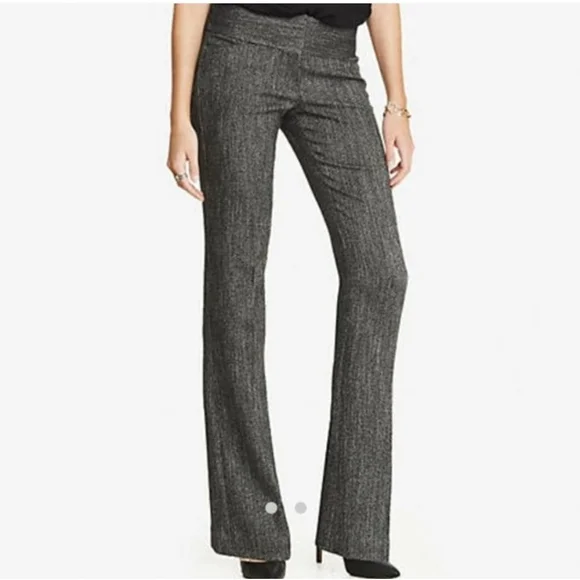 Express Editor Pants – Size 6R – Brown Herringbone Tweed - Picture 1 of 5